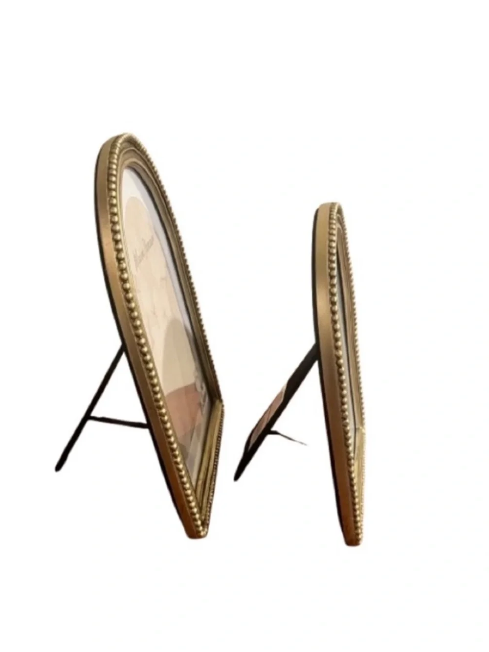 🆕-Maison Illuminare- Set of 2 Gold Arch Beaded Picture Frames. 5x7 & 4x6.